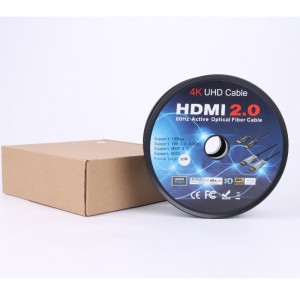 ARC-toiminto Kuitu HDMI-KAAPELI (optisen kuidun siirto), optoelektroninen hybridi; Metallikuori, 4K